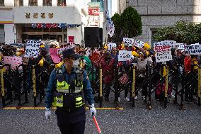 Protesters Demand Resignation Of Han Dong-hoon Over Alleged Rift With President Yoon