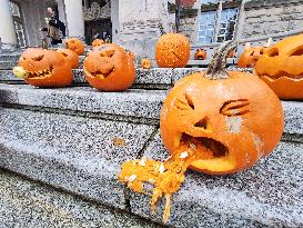 Halloween Decorations In Gdansk,  Poland