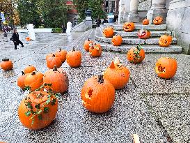 Halloween Decorations In Gdansk,  Poland