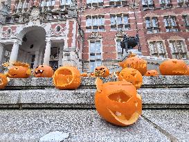 Halloween Decorations In Gdansk,  Poland