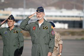 King Felipe VI At The Gando Air Base - Canary Islands