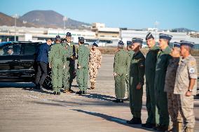 King Felipe VI At The Gando Air Base - Canary Islands