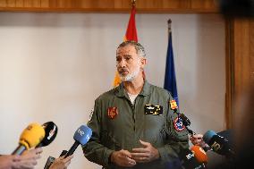 King Felipe VI At The Gando Air Base - Canary Islands