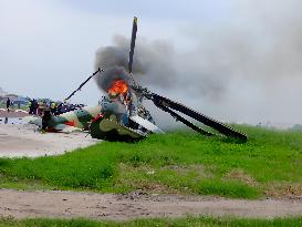 Military Helicopter Crashed - Congo