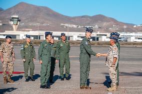 King Felipe VI At The Gando Air Base - Canary Islands