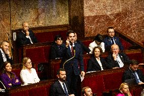 Discussion Of The Social Security Finance Bill At The National Assembly, In Paris