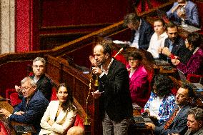 Discussion Of The Social Security Finance Bill At The National Assembly, In Paris