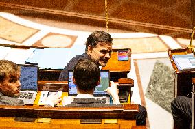 Discussion Of The Social Security Finance Bill At The National Assembly, In Paris