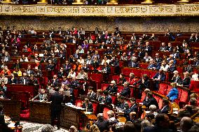 Discussion Of The Social Security Finance Bill At The National Assembly, In Paris