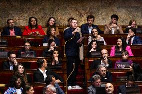 Discussion Of The Social Security Finance Bill At The National Assembly, In Paris