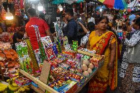 Market Ahead Of Diwali Festival In India.