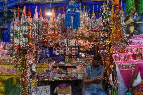 Market Ahead Of Diwali Festival In India.