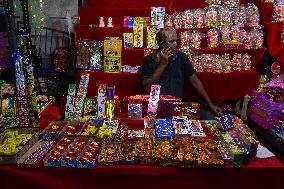 Market Ahead Of Diwali Festival In India.