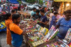 Market Ahead Of Diwali Festival In India.