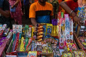 Market Ahead Of Diwali Festival In India.