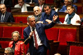 Discussion Of The Social Security Finance Bill At The National Assembly, In Paris