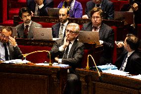 Discussion Of The Social Security Finance Bill At The National Assembly, In Paris