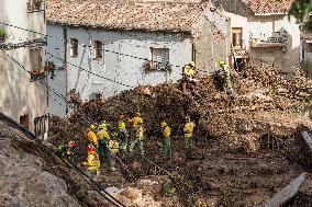 Search for missing persons and debris removal work in Letur - Spain