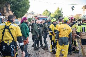 Search for missing persons and debris removal work in Letur - Spain