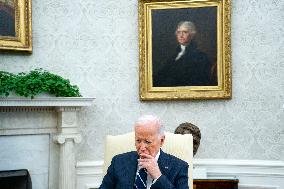 President Biden Meets President of Cyprus Nikos Christodoulides in Oval Office