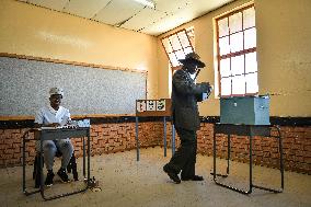 Polling Station at Botswana