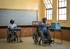 Polling Station at Botswana