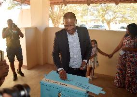 Polling Station at Botswana