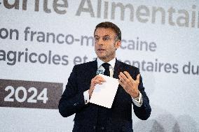 President Macron At OCP Meeting - Rabat