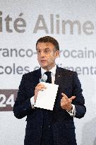 President Macron At OCP Meeting - Rabat