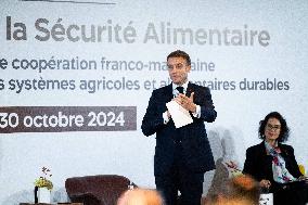 President Macron At OCP Meeting - Rabat