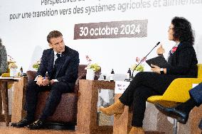 President Macron At OCP Meeting - Rabat