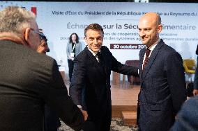 President Macron At OCP Meeting - Rabat