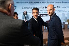 President Macron At OCP Meeting - Rabat