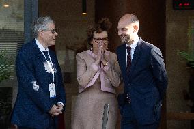 President Macron At OCP Meeting - Rabat