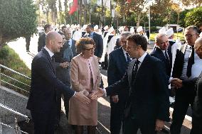 President Macron At OCP Meeting - Rabat