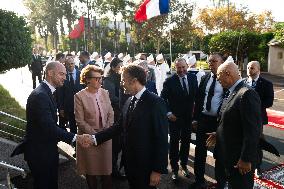 President Macron At OCP Meeting - Rabat