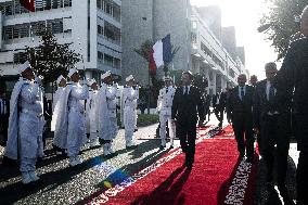 President Macron At OCP Meeting - Rabat