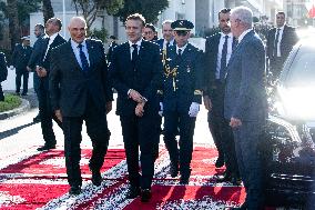 President Macron At OCP Meeting - Rabat