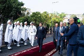 President Macron At OCP Meeting - Rabat