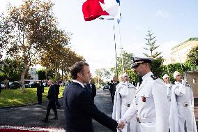 President Macron At OCP Meeting - Rabat