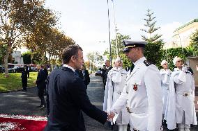 President Macron At OCP Meeting - Rabat