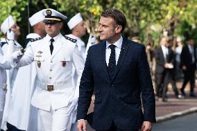 President Macron At OCP Meeting - Rabat