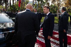 President Macron At OCP Meeting - Rabat