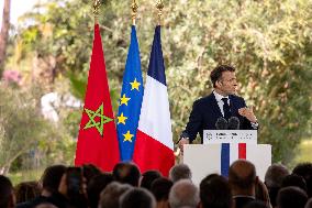 Ceremony to French community in Morocco - Rabat