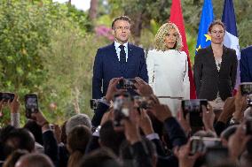 Ceremony to French community in Morocco - Rabat