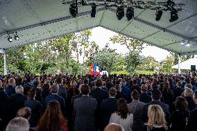 Ceremony to French community in Morocco - Rabat