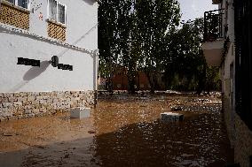 Cabriel River Overflows In Mira - Spain