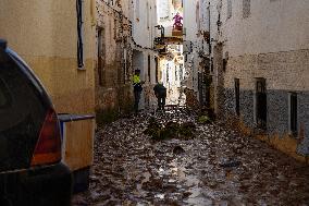 Cabriel River Overflows In Mira - Spain