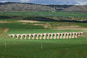 Historic 22-Arched Bridge In Alta Murgia, Puglia