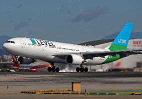 LEVEL Airbus A330 Taking Off From Barcelona airport